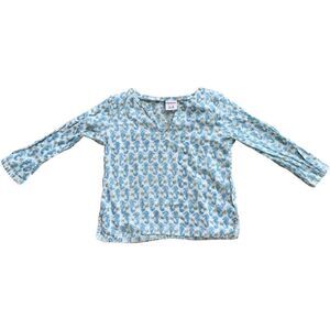 Rikshaw Design Girls Long Sleeve Lightweight Seahorse Cotton Shirt. 12-18 Months